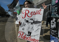 Fight Back For Palestine Protest In Edmonton 