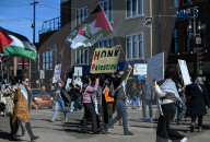 Fight Back For Palestine Protest In Edmonton 
