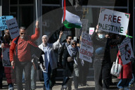 Fight Back For Palestine Protest In Edmonton 