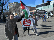 Fight Back For Palestine Protest In Edmonton 