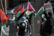 Fight Back For Palestine Protest In Edmonton 