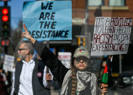 Fight Back For Palestine Protest In Edmonton 