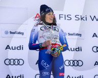 2025 Audi FIS Ski World Cup Finals - Women's Overall Downhill Awards