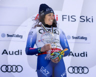 2025 Audi FIS Ski World Cup Finals - Women's Overall Downhill Awards