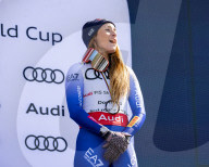 2025 Audi FIS Ski World Cup Finals - Women's Overall Downhill Awards