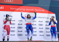2025 Audi FIS Ski World Cup Finals - Women's Overall Downhill Awards