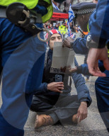 Stop The Hate Protest Al Quds March in London, UK.