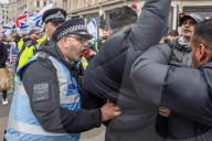 Stop The Hate Protest Al Quds March in London, UK.