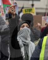 Stop The Hate Protest Al Quds March in London, UK.