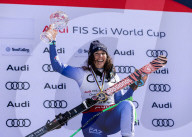 2025 Audi FIS Ski World Cup Finals - Women's Overall Downhill Awards
