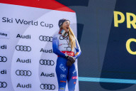 2025 Audi FIS Ski World Cup Finals - Women's Overall Downhill Awards