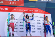 2025 Audi FIS Ski World Cup Finals - Women's Overall Downhill Awards