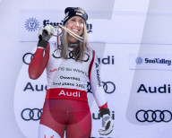 2025 Audi FIS Ski World Cup Finals - Women's Overall Downhill Awards