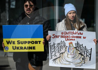 Ukrainian Community In Edmonton Commemorates Bucha Massacre Anniversary