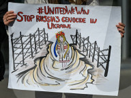 Ukrainian Community In Edmonton Commemorates Bucha Massacre Anniversary