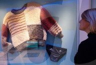 Splash! A Century of Swimming and Style exhibition and Baywatch swimsuit at the Design Museum, London, UK.