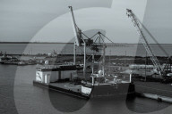 NASA Booster Recovery Barges