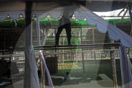 Preparations For Eid Prayers In Dhaka 