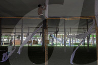 Preparations For Eid Prayers In Dhaka 