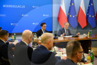 Poland's PM Donald Tusk Holds Meeting About Deregulation Process.