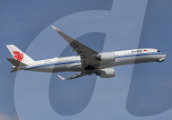 Air China Airbus A350-941 taking off from Barcelona