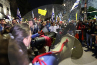 Protesters Rally in Jerusalem Against Israeli Government 