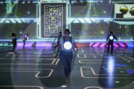 Pac-Man Live: filching fruit and fleeing ghosts in human-sized video game