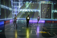 Pac-Man Live: filching fruit and fleeing ghosts in human-sized video game