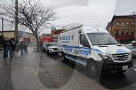 Man On Fire In Area Of Flushing Avenue And Irving Avenue In Bushwick Brooklyn New York