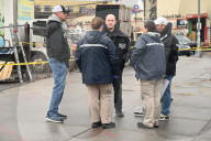 Man On Fire In Area Of Flushing Avenue And Irving Avenue In Bushwick Brooklyn New York