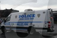 Man On Fire In Area Of Flushing Avenue And Irving Avenue In Bushwick Brooklyn New York