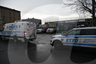 Man On Fire In Area Of Flushing Avenue And Irving Avenue In Bushwick Brooklyn New York