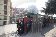 Protestors Burn Effigy Of Nepal Minister Against Deposition Of Electricity Authority Chief