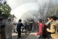 Protestors Burn Effigy Of Nepal Minister Against Deposition Of Electricity Authority Chief