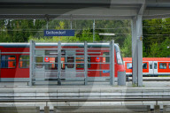 Suburban Train Station Geltendorf Munich Metropolitan Area
