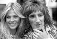 Rod Stewart and girlfriend Britt Eklund 
