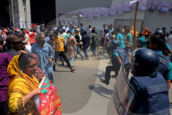 Police And Garment Workers Clash
