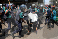 Police And Garment Workers Clash