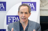 Mike Berners-Lee on his new book A Climate of Truth at the Royal Overseas League, London, UK.