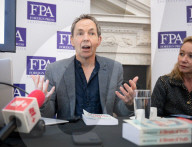 Mike Berners-Lee on his new book A Climate of Truth at the Royal Overseas League, London, UK.