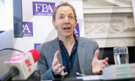 Mike Berners-Lee on his new book A Climate of Truth at the Royal Overseas League, London, UK.