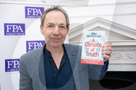 Mike Berners-Lee on his new book A Climate of Truth at the Royal Overseas League, London, UK.