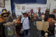 Pulquerias Protest Closure Of Pulquerias In Mexico City