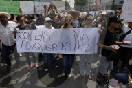 Pulquerias Protest Closure Of Pulquerias In Mexico City