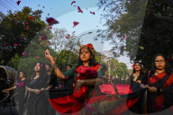 Red Procession For Remembering "The Black Night 1971" In Bangladesh