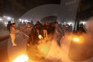 Protestors Burn Effigy Of Nepal PM KP Sharma Oli Against Decision To Depose Chief Of Electricity Authority