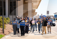 TSA Union Holds Picket At Norfolk International Airport Against Trump Administration