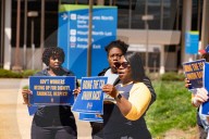 TSA Union Holds Picket At Norfolk International Airport Against Trump Administration