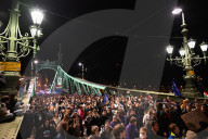 Protesters Block Multiple Bridges In Budapest After The Banning Of The Pride March