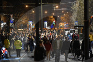Protesters Block Multiple Bridges In Budapest After The Banning Of The Pride March